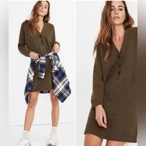 MADEWELL Henley sweater mini dress. Long sleeve. Size Small‎ women